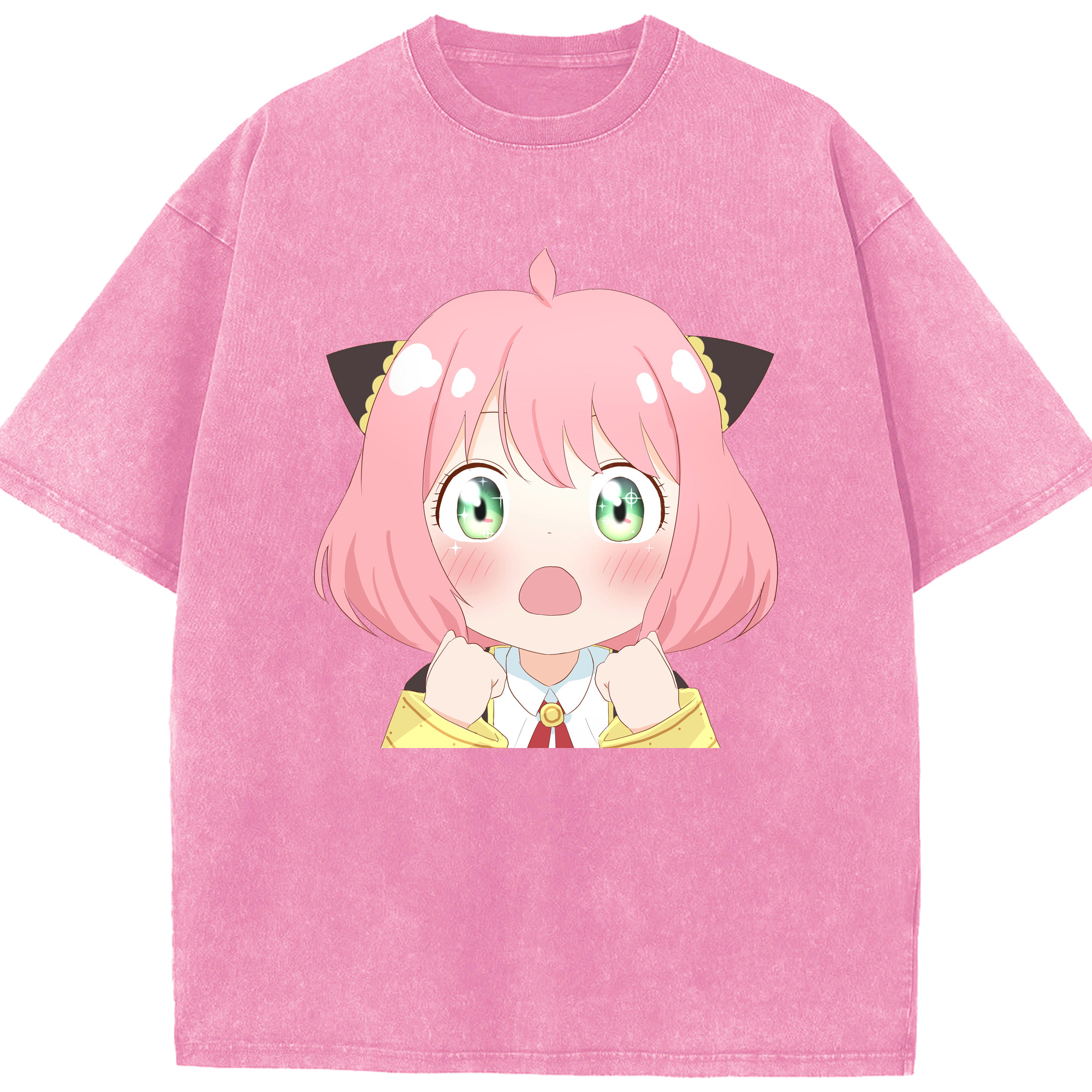 （画像用） SPY×FAMILY间谍家家酒 綿100% ヴィンテージ風 半袖Tシャツ（フロントプリント）